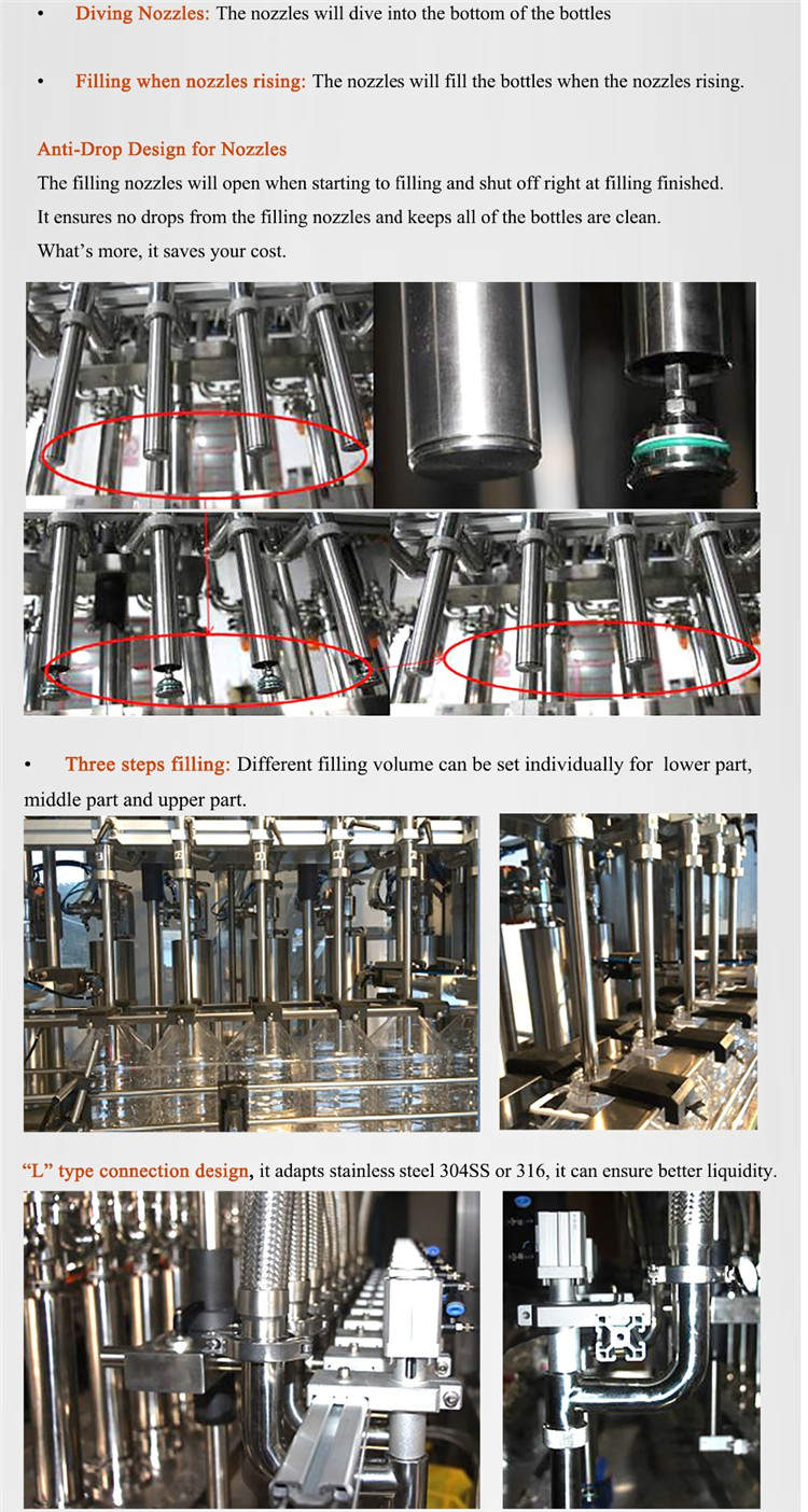 Otomatik Servo Motor Şişe Dolum Makinesi 4