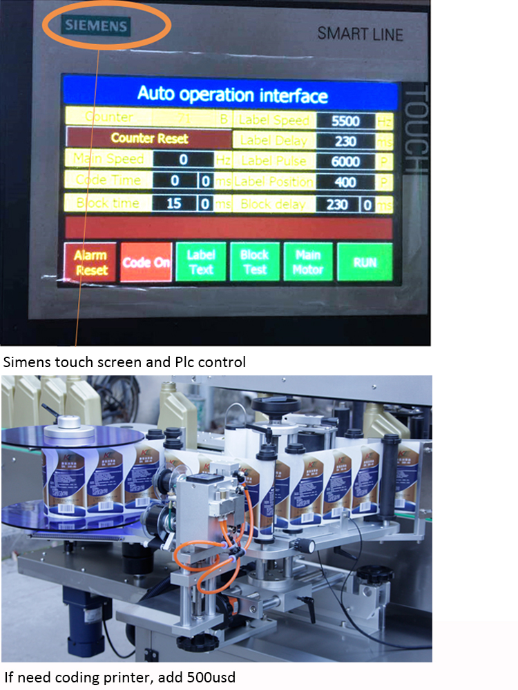 Çift Taraflı Şişe Otomatik Etiket Makinası Fiyat